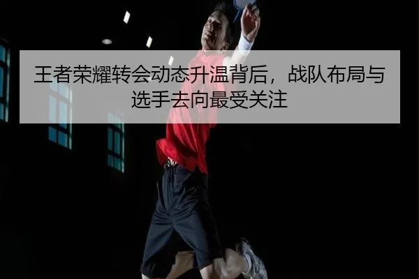 王者荣耀转会动态升温背后，战队布局与选手去向最受关注